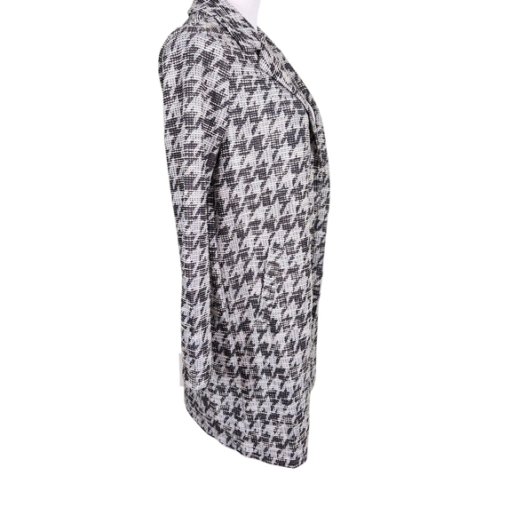MELLODAY ANthropologie Black and White Houndstooth Blazer - Picture 3 of 9